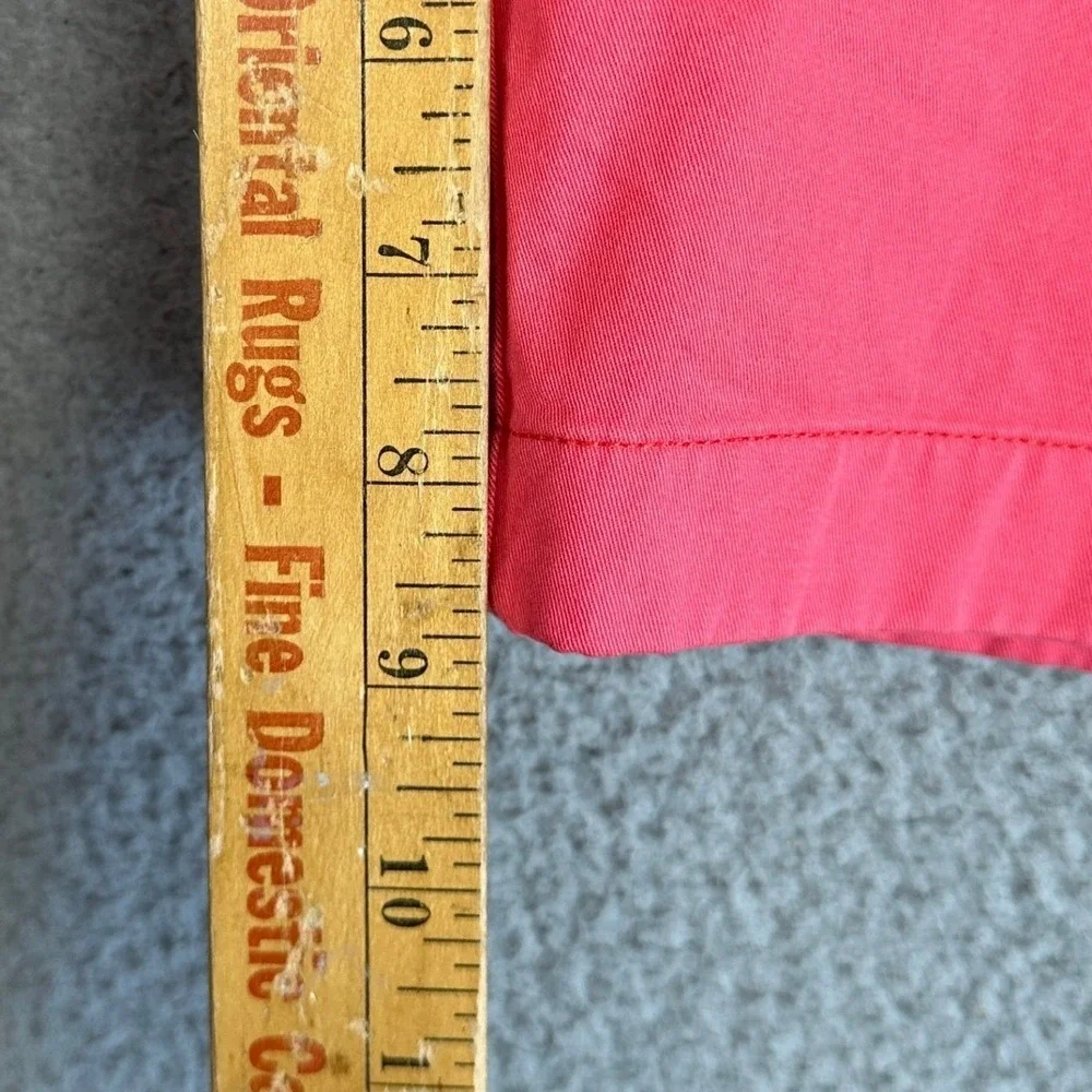 Vineyard Vines Breaker Shorts Mens 38 Coral Pink Khaki Chino Casual Stretch Logo